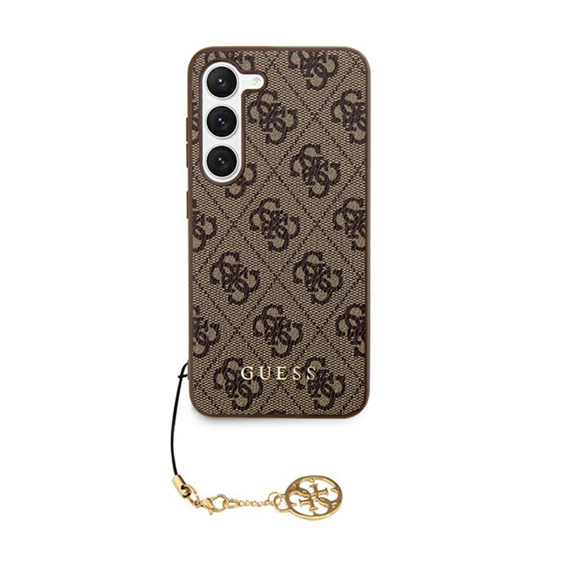 Guess 4G Charms Collection - Etui Samsung Galaxy S24 (brązowy)