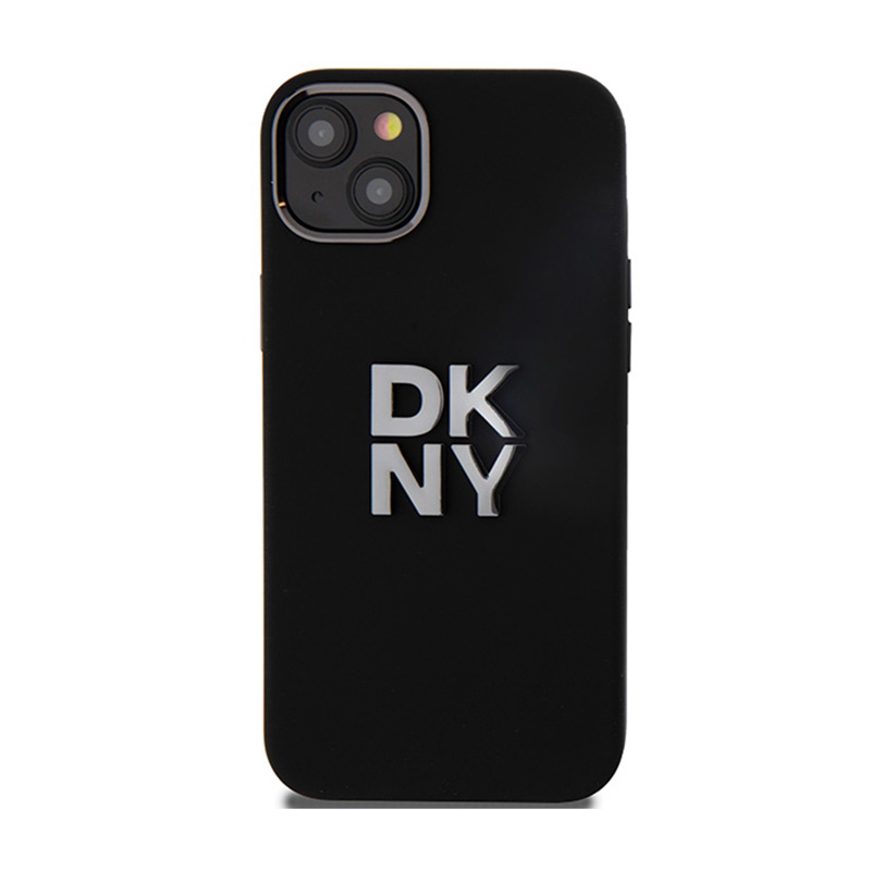 DKNY Liquid Silicone Metal Logo - Etui iPhone 15 / 14 / 13 (czarny)