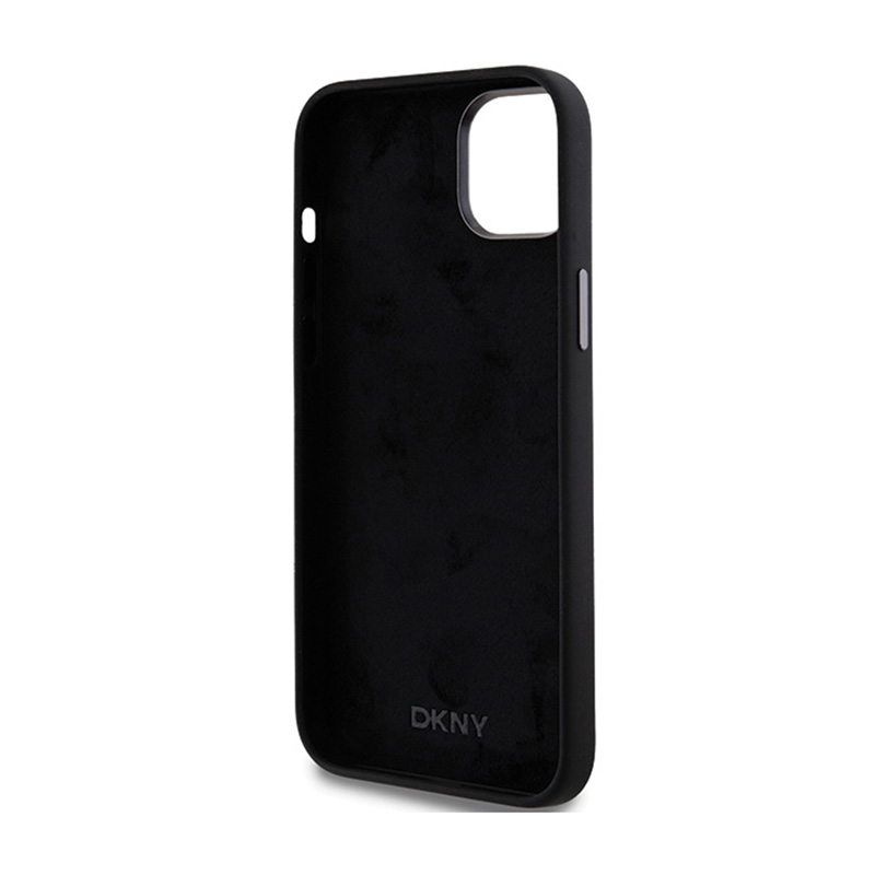 DKNY Liquid Silicone Metal Logo - Etui iPhone 15 / 14 / 13 (czarny)