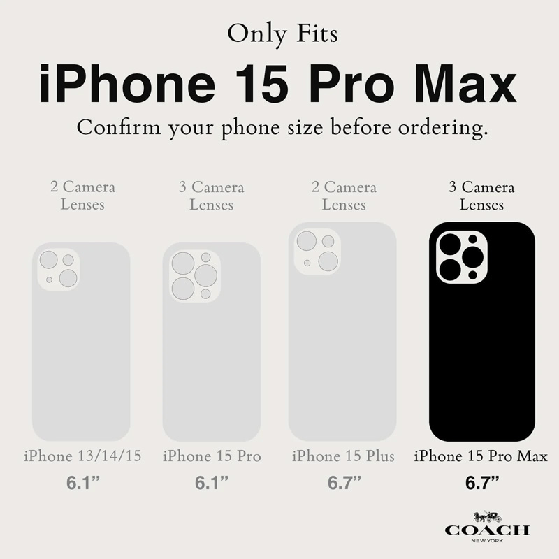 Coach Signature C Ombre MagSafe - Etui iPhone 15 Pro Max (Deep Forest)