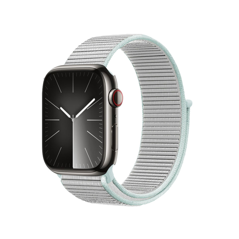 Crong Nylon - Pasek sportowy do Apple Watch 38/40/41/42 mm (Pastel Grey)