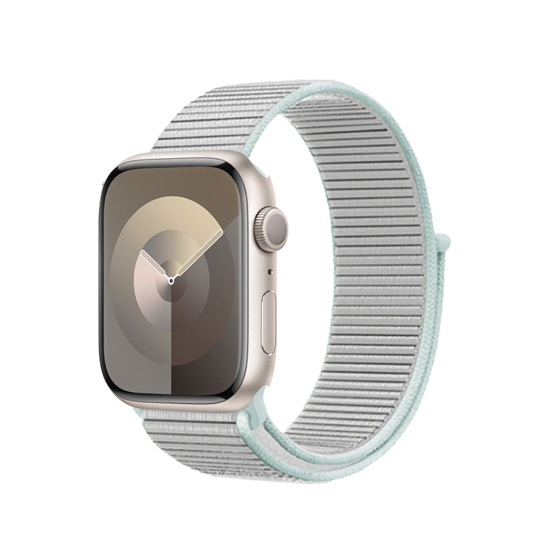 Crong Nylon - Pasek sportowy do Apple Watch 38/40/41/42 mm (Pastel Grey)