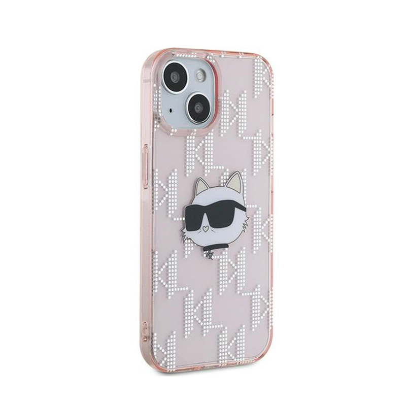 Karl Lagerfeld IML Choupette Head & Monogram - Etui iPhone 13 (różowy)