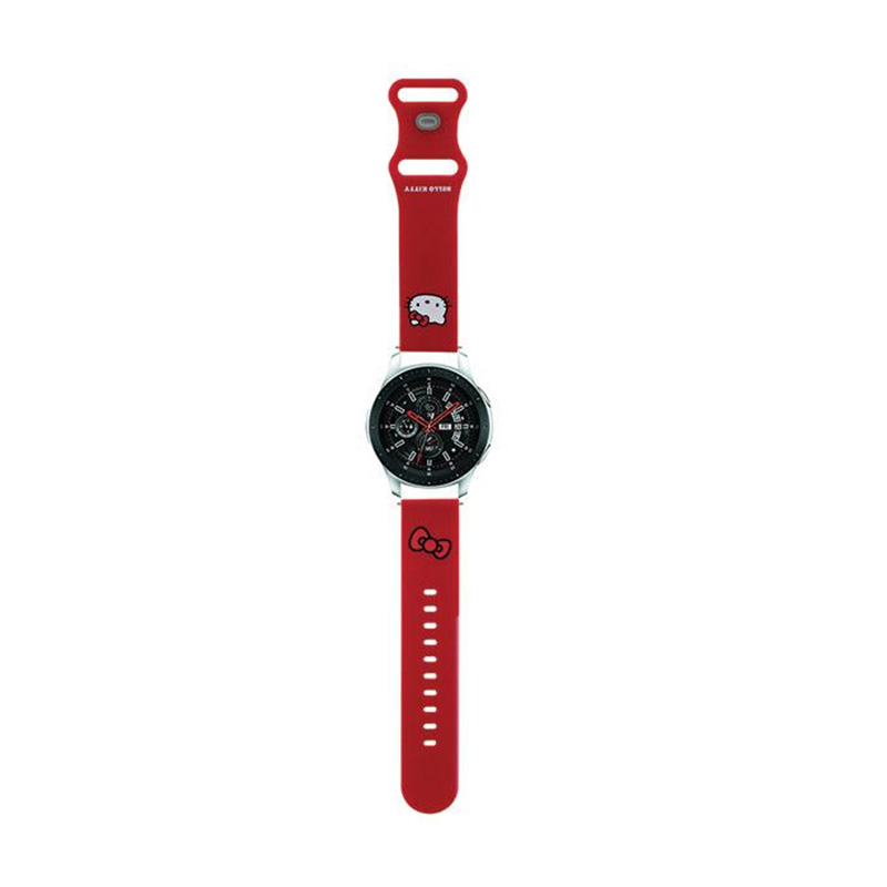 Hello Kitty Silicone Kitty Head - Pasek uniwersalny do smartwatcha 22 mm (czerwony)