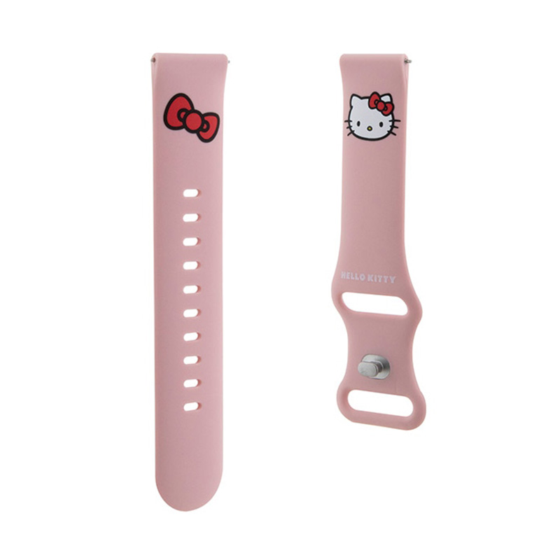 Hello Kitty Silicone Kitty Head - Pasek uniwersalny do smartwatcha 20 mm (różowy)