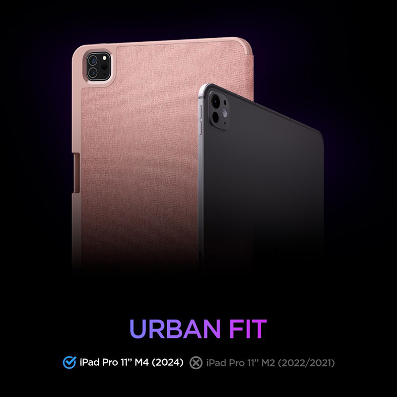 Spigen Urban Fit - Etui do iPad Pro 11" (M4, 2024) (Rose Gold)