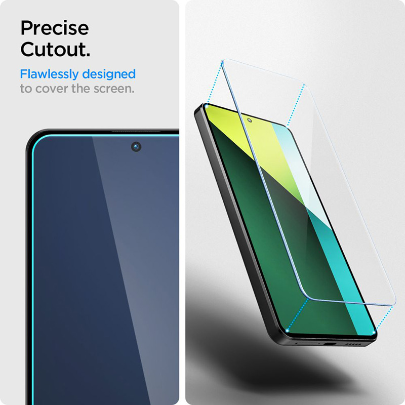 Spigen Glas.TR Slim 2-Pack - Szkło hartowane do Xiaomi Redmi Note 13 Pro 5G (2 sztuki)