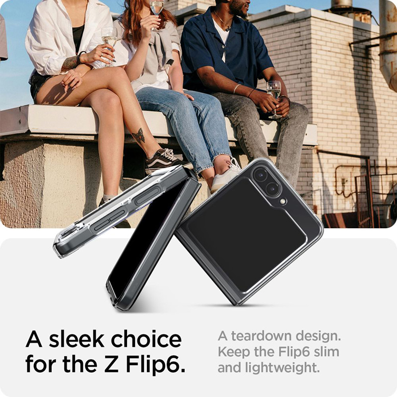 Spigen Airskin - Etui do Samsung Galaxy Z Flip 6 (Crystal Clear)