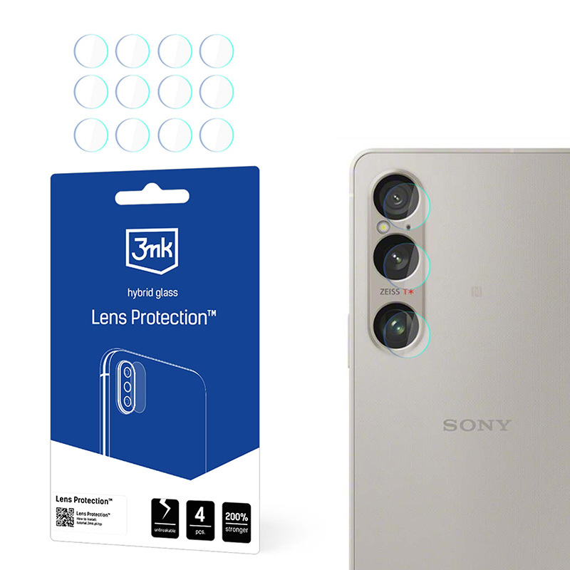 3mk Lens Protection - Szkło na obiektyw aparatu Sony Xperia 1 VI (4 zestawy)