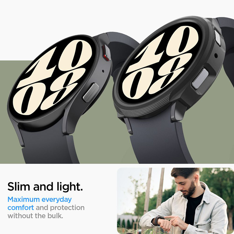 Spigen Liquid Air - Obudowa do Samsung Galaxy Watch 6 40 mm (Czarny)