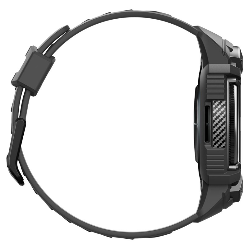 Spigen Rugged Armor Pro - Pasek + etui do Samsung Galaxy Watch 6 Classic 47 mm (Czarny)