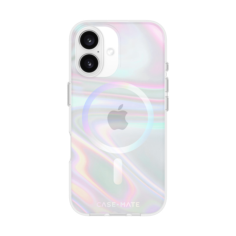 Case-Mate Soap Bubble MagSafe - Etui iPhone 16 (Iridescent)