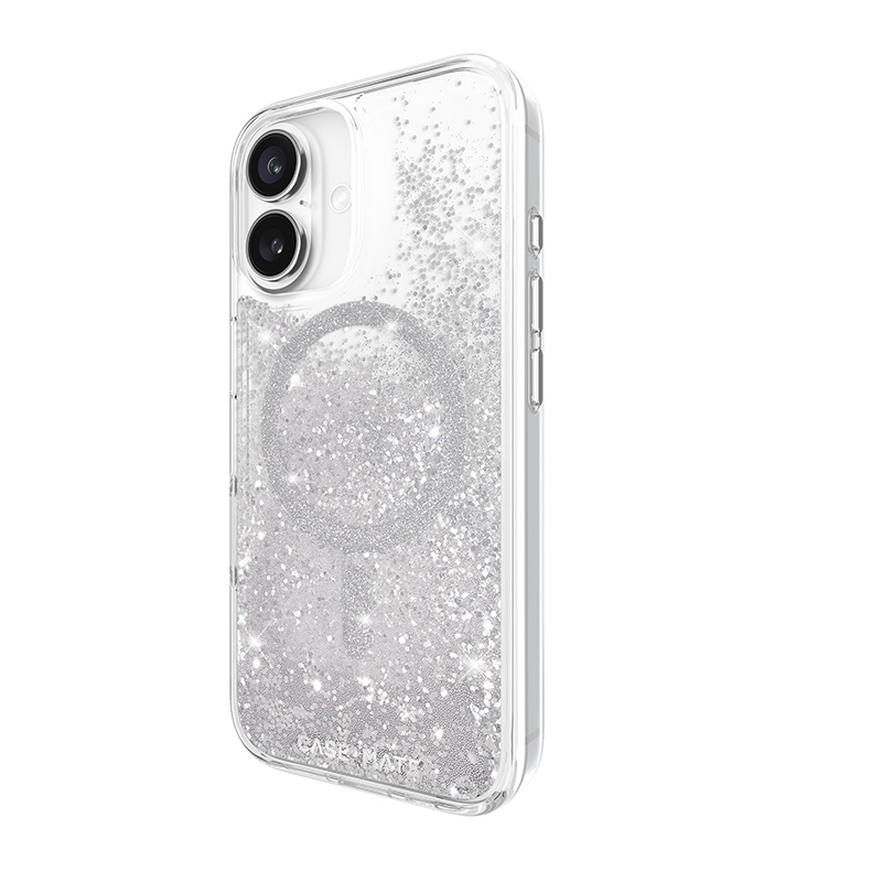 Case-Mate Waterfall MagSafe - Etui iPhone 16 (Silver)