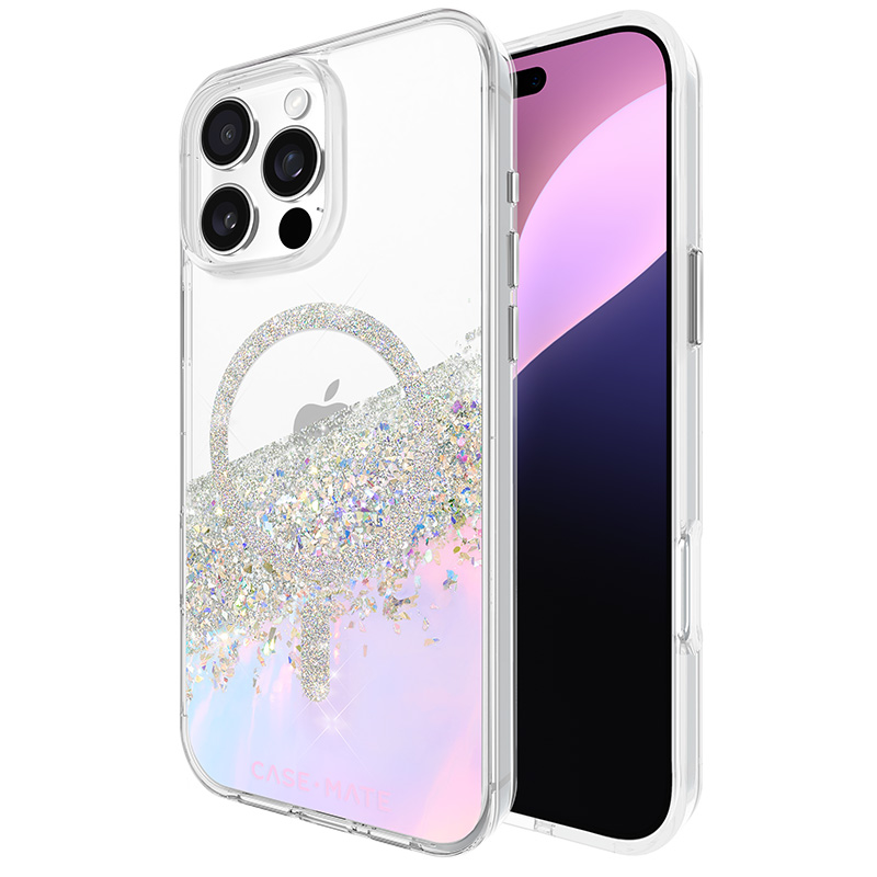 Case-Mate Karat MagSafe - Etui iPhone 16 Pro Max (Holographic Soap Bubble)