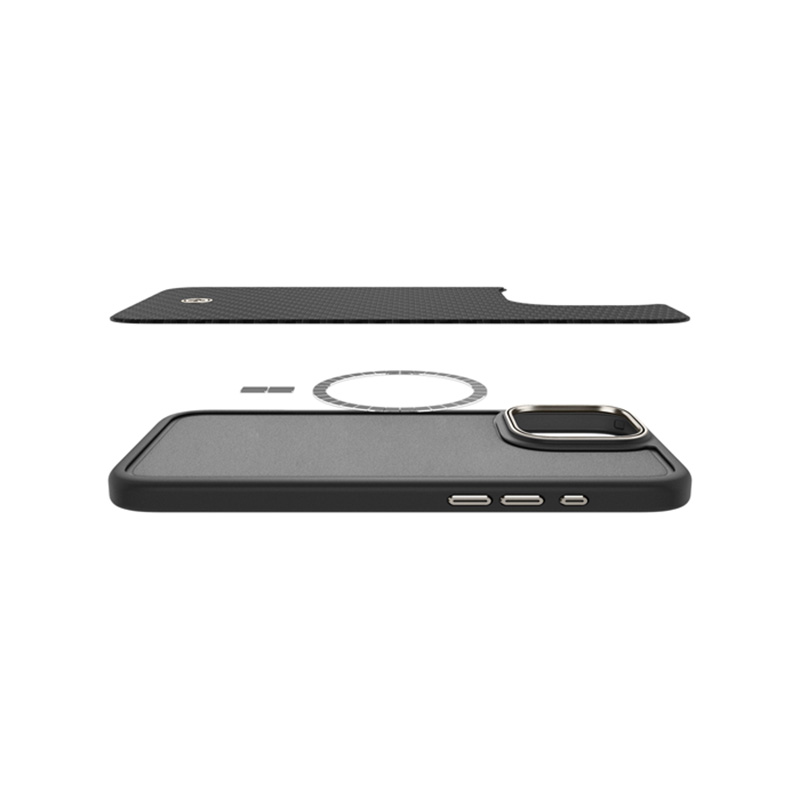 Spigen Enzo Aramid Mag MagSafe - Etui iPhone 16 Pro Max (Black / Natural)