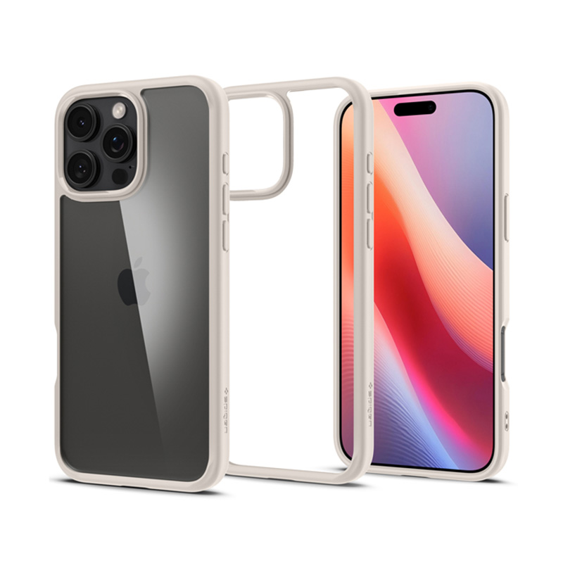 Spigen Ultra Hybrid - Etui do iPhone 16 Pro (Natural Titanium)