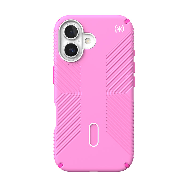 Speck Presidio2 Grip ClickLock & MagSafe - Etui iPhone 16 (True Pink / Shocking Pink / White)