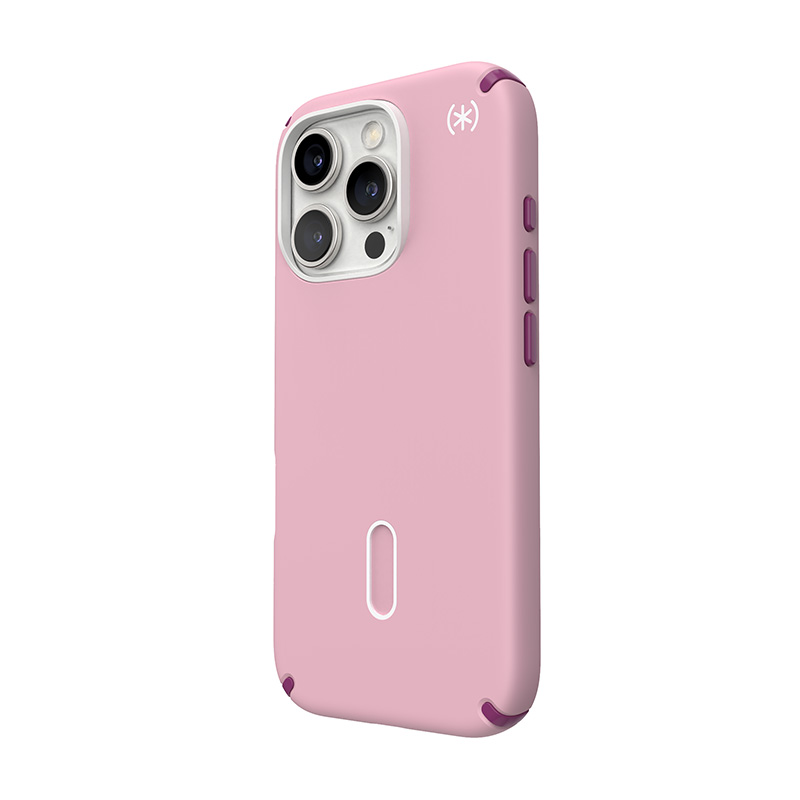 Speck Presidio2 Pro ClickLock & MagSafe - Etui iPhone 16 Pro (Wednesday Pink / Boysenberry Purple / White)