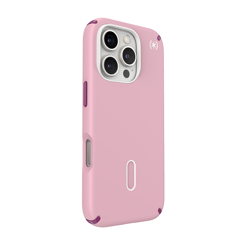 Speck Presidio2 Pro ClickLock & MagSafe - Etui iPhone 16 Pro (Wednesday Pink / Boysenberry Purple / White)