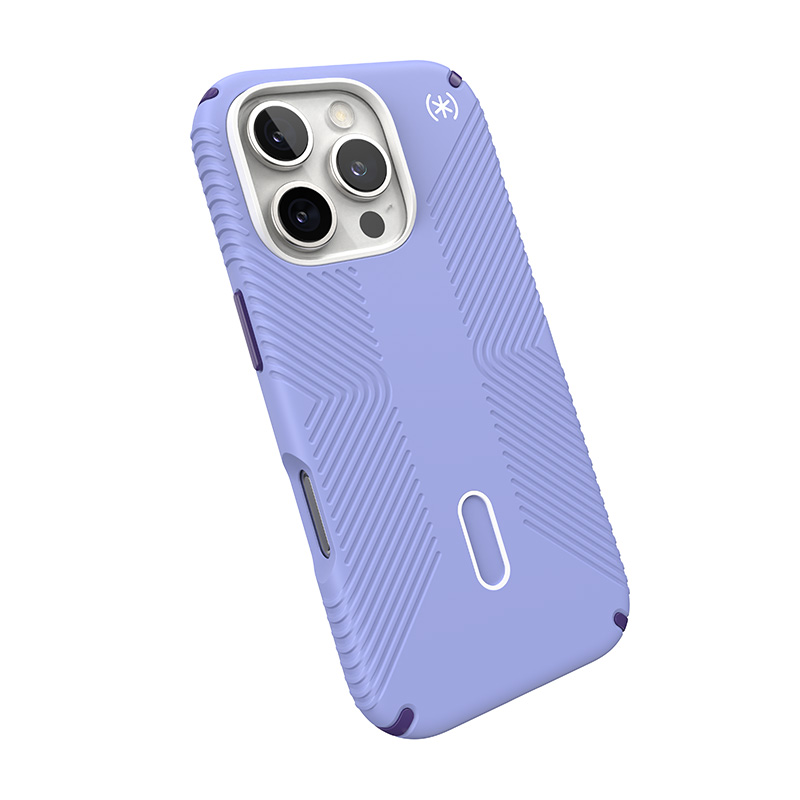 Speck Presidio2 Grip ClickLock & MagSafe - Etui iPhone 16 Pro (Future Lavender / Cassis Purple / White)