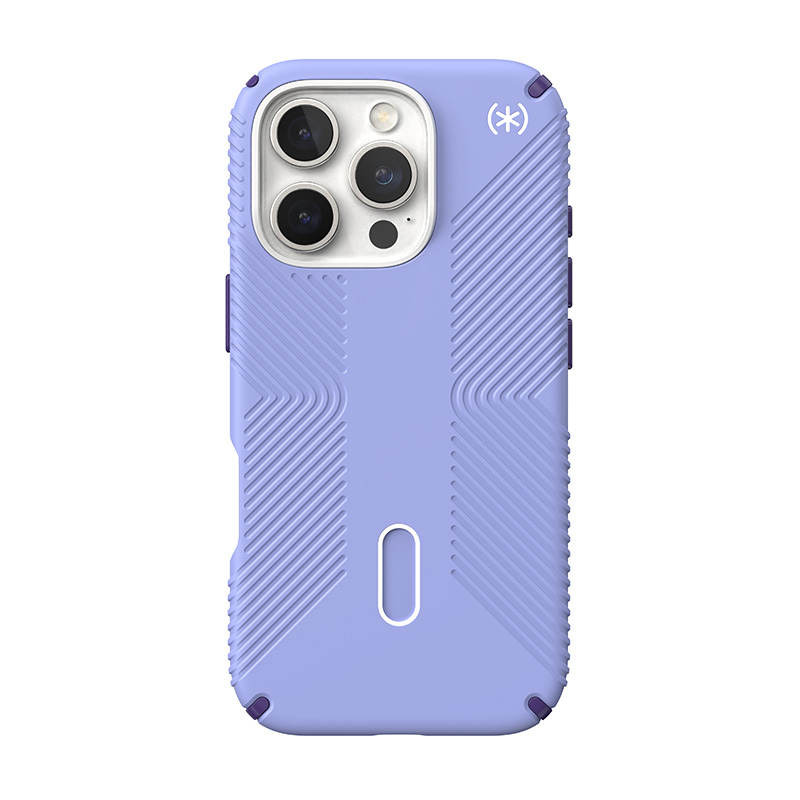 Speck Presidio2 Grip ClickLock & MagSafe - Etui iPhone 16 Pro (Future Lavender / Cassis Purple / White)