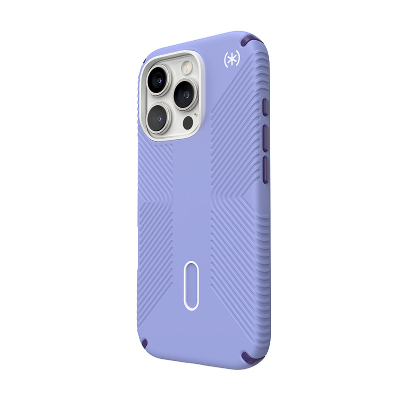 Speck Presidio2 Grip ClickLock & MagSafe - Etui iPhone 16 Pro (Future Lavender / Cassis Purple / White)