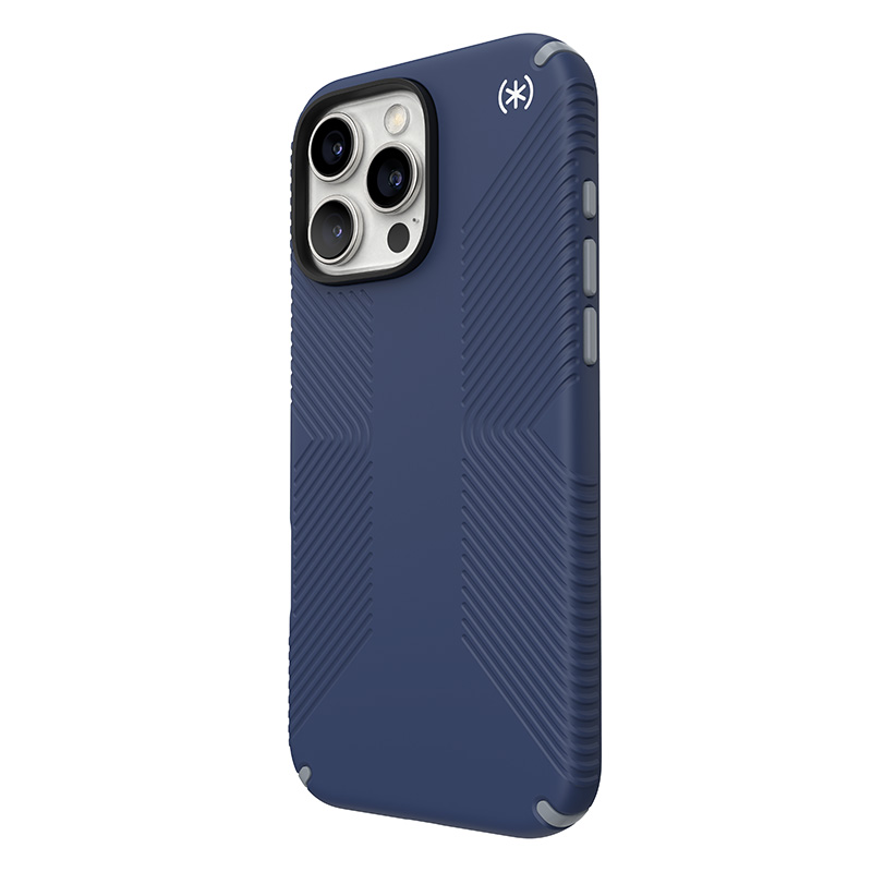 Speck Presidio2 Grip - Etui iPhone 16 Pro Max (Coastal Blue / Dust Grey / White)