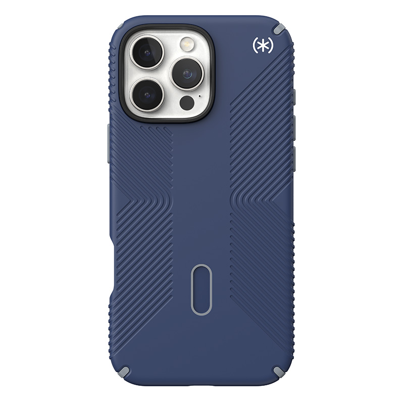 Speck Presidio2 Grip ClickLock & MagSafe - Etui iPhone 16 Pro Max (Coastal Blue / Dust Grey / White)