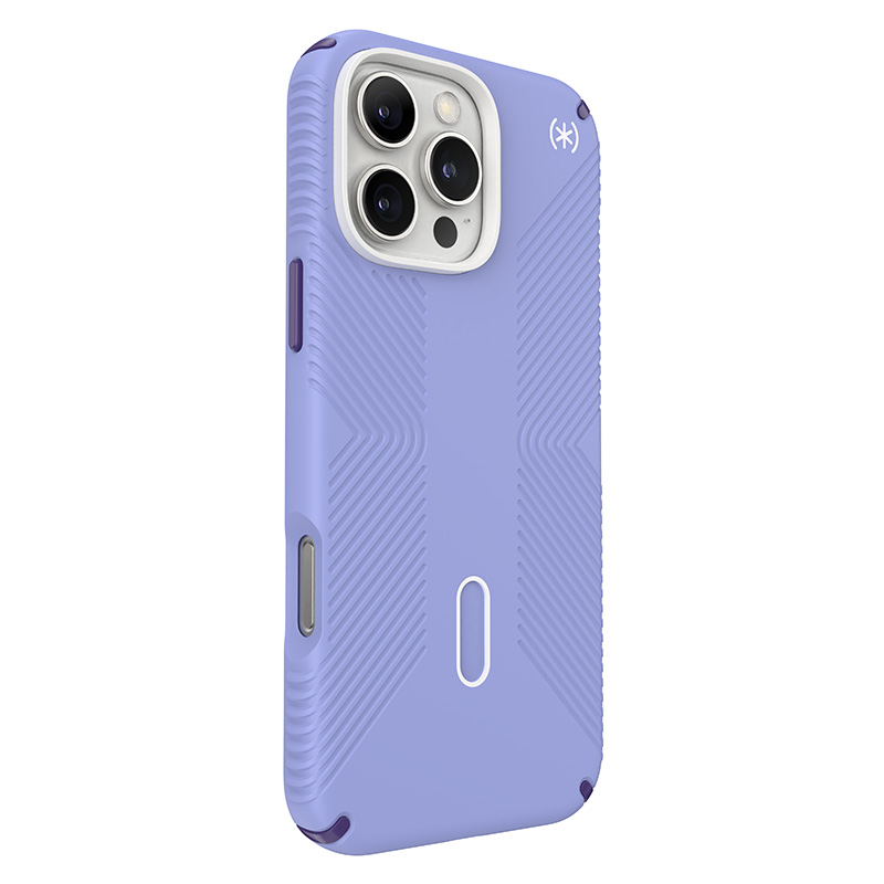 Speck Presidio2 Grip ClickLock & MagSafe - Etui iPhone 16 Pro Max (Future Lavender / Cassis Purple / White)