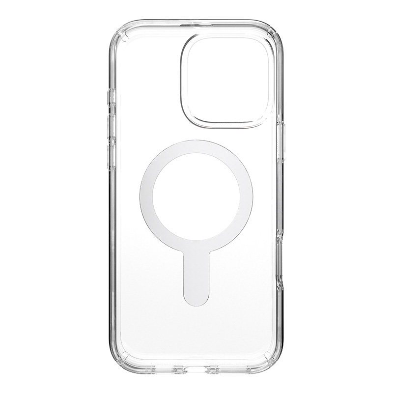 Speck Presidio Perfect-Clear ClickLock & MagSafe - Etui iPhone 16 Pro Max (Clear / Chrome Finish / Serene Silver)