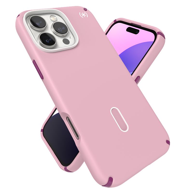 Speck Presidio2 Pro ClickLock & MagSafe - Etui iPhone 16 Pro Max (Wednesday Pink / Boysenberry Purple / White)