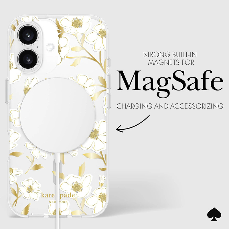 Kate Spade New York Protective Gems MagSafe - Etui iPhone 16 (Sunshine Floral)