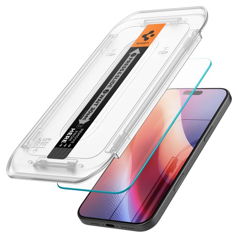 Spigen GLAS.TR EZ FIT 2-Pack - Szkło hartowane do iPhone 16 Pro 2 szt