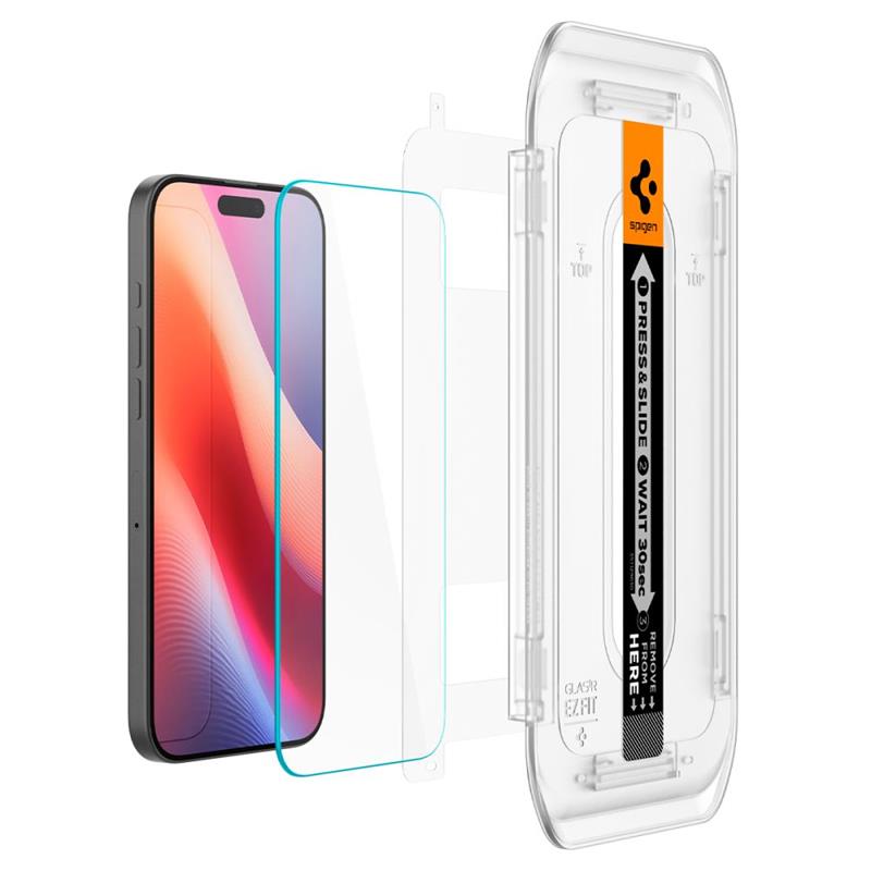 SZKŁO HARTOWANE SPIGEN GLAS.TR ”EZ FIT” IPHONE 16 PRO MAX CLEAR