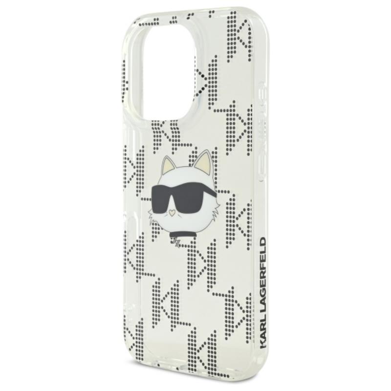 Karl Lagerfeld IML Choupette Head Electroplated - Etui iPhone 16 Pro (przezroczysty)