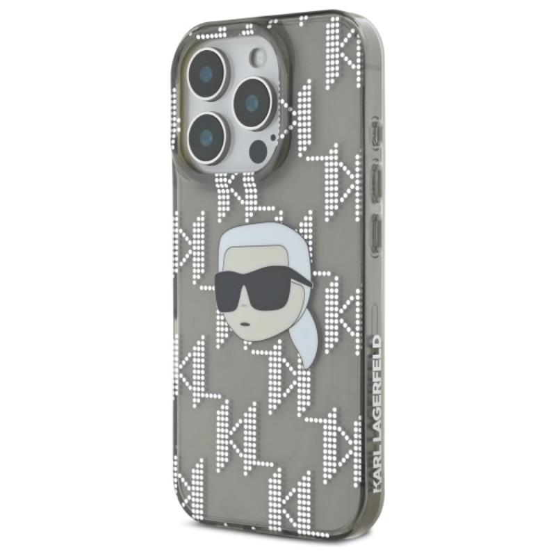 Karl Lagerfeld IML Karl Head Electroplated - Etui iPhone 16 Pro (czarny)