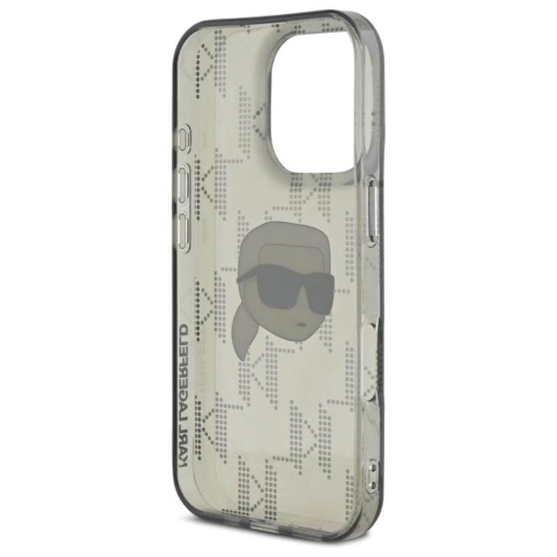 Karl Lagerfeld IML Karl Head Electroplated - Etui iPhone 16 Pro (czarny)