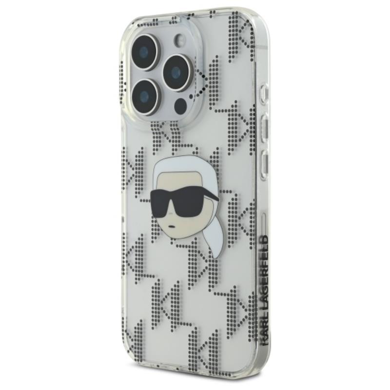 Karl Lagerfeld IML Karl Head Electroplated - Etui  iPhone 16 Pro (przezroczysty)