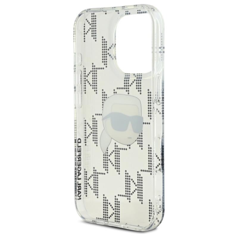 Karl Lagerfeld IML Karl Head Electroplated - Etui  iPhone 16 Pro (przezroczysty)