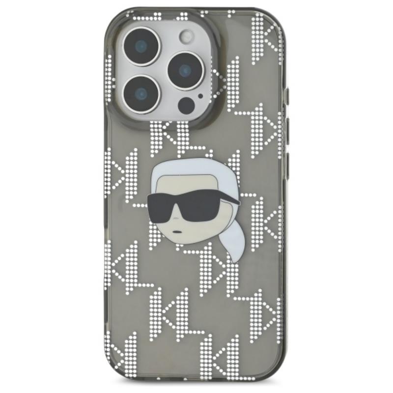 Karl Lagerfeld IML Karl Head Electroplated - Etui iPhone 16 Pro Max (czarny)