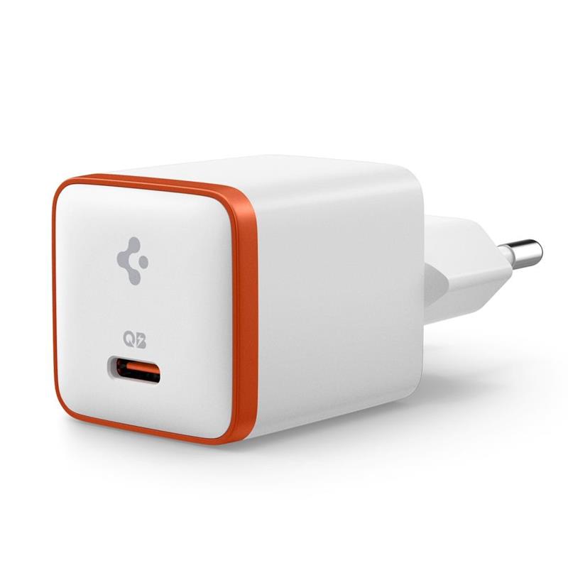 Spigen ArcStation Essential EE301EU - Ładowarka sieciowa USB-C PD + QC3.0 30W (Biały)