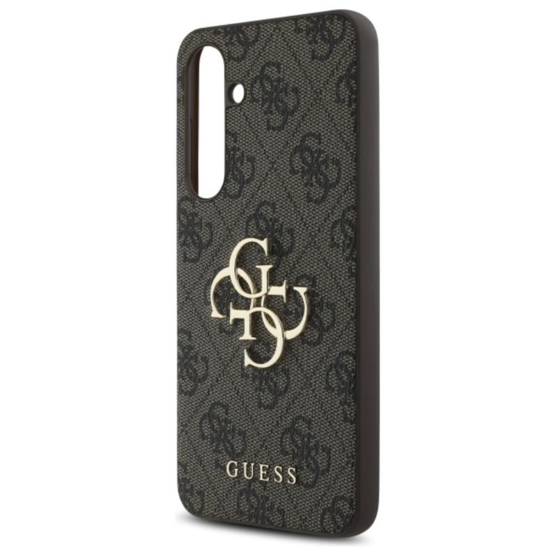 Guess 4G Big Metal Logo - Etui Samsung Galaxy S24 FE (brązowy)