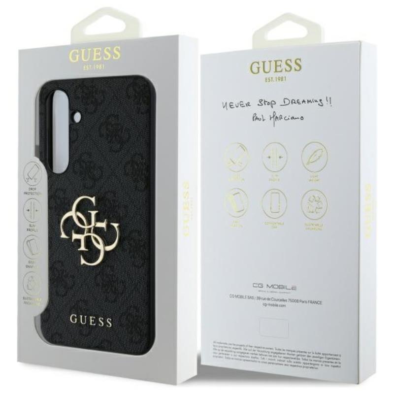 Guess 4G Big Metal Logo - Etui Samsung Galaxy S24 FE (szary)