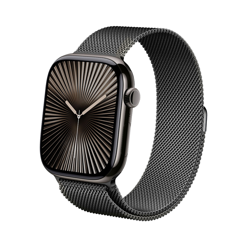 Crong Milano Steel - Pasek ze stali nierdzewnej do Apple Watch 38/40/41/42 mm (grafitowy)