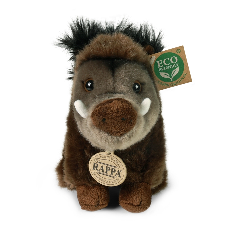 Rappa - Pluszowa maskotka siedzący Dzik 18 cm Eco-Friendly
