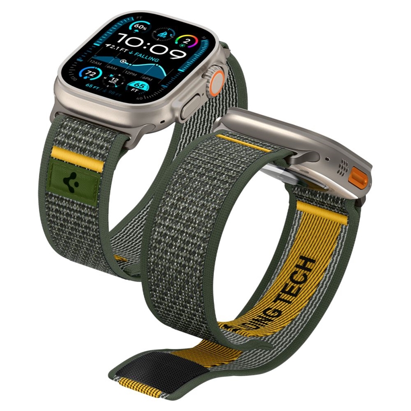 Spigen Athlex Air - Pasek do Apple Watch 44/45/46/49 mm (Active Green)
