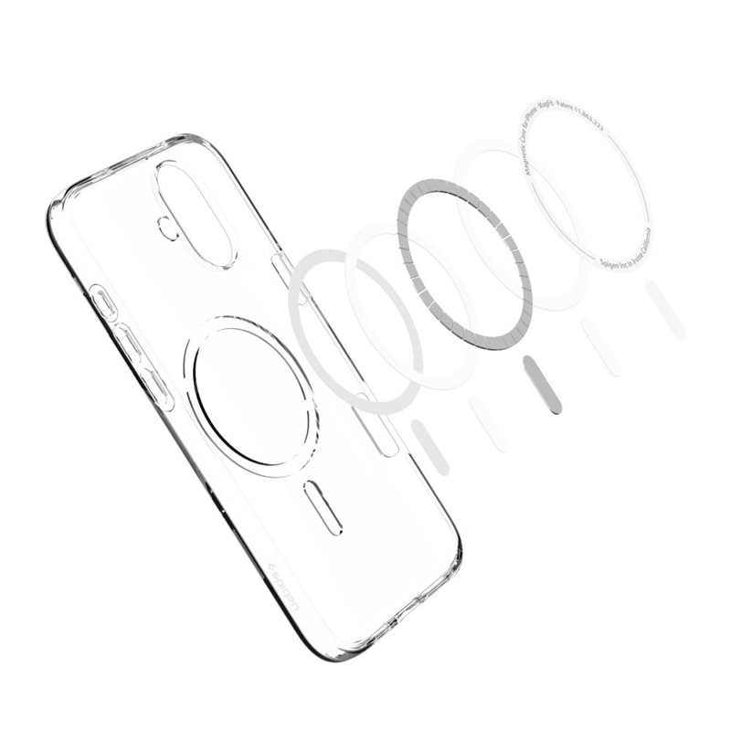 Spigen Liquid Crystal Mag MagSafe - Etui do iPhone 16 (Przezroczysty)