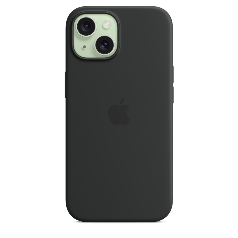 Apple Silicone Case - Silikonowe etui z MagSafe do iPhone 15 (czarny)