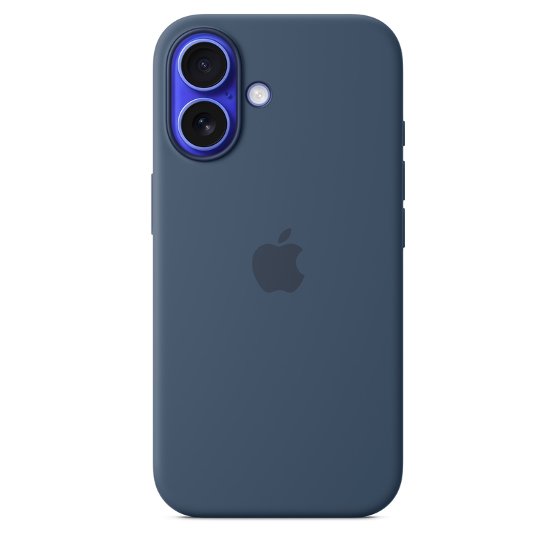 Apple Silicone Case - Silikonowe etui z MagSafe do iPhone 16 (denim)