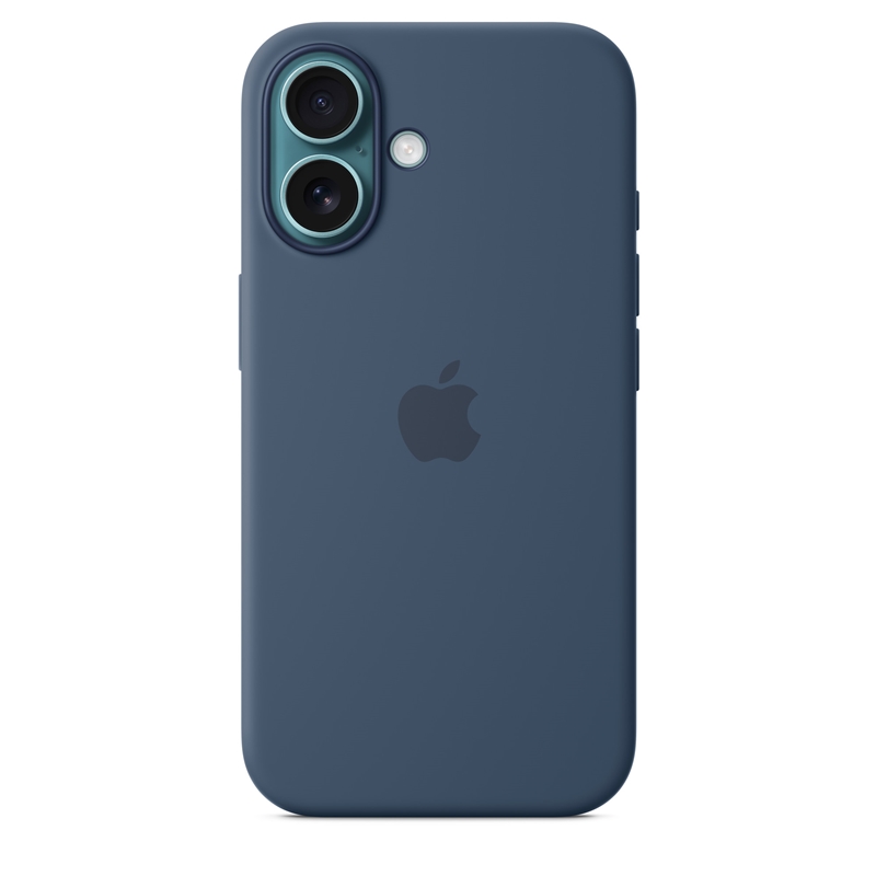 Apple Silicone Case - Silikonowe etui z MagSafe do iPhone 16 (denim)